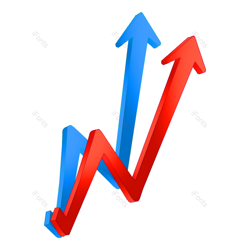 箭头图片,图表元素,箭头装饰PNG,增长免抠素材